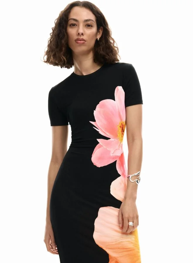 DESIGUAL Long Floral Dress